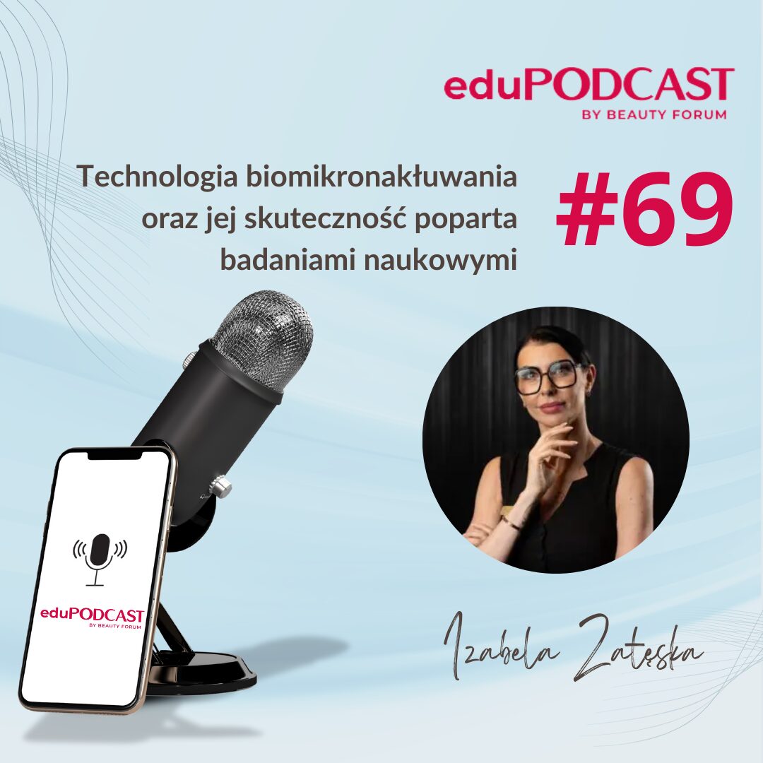 Na grafice reklama podcastu Beauty Forum