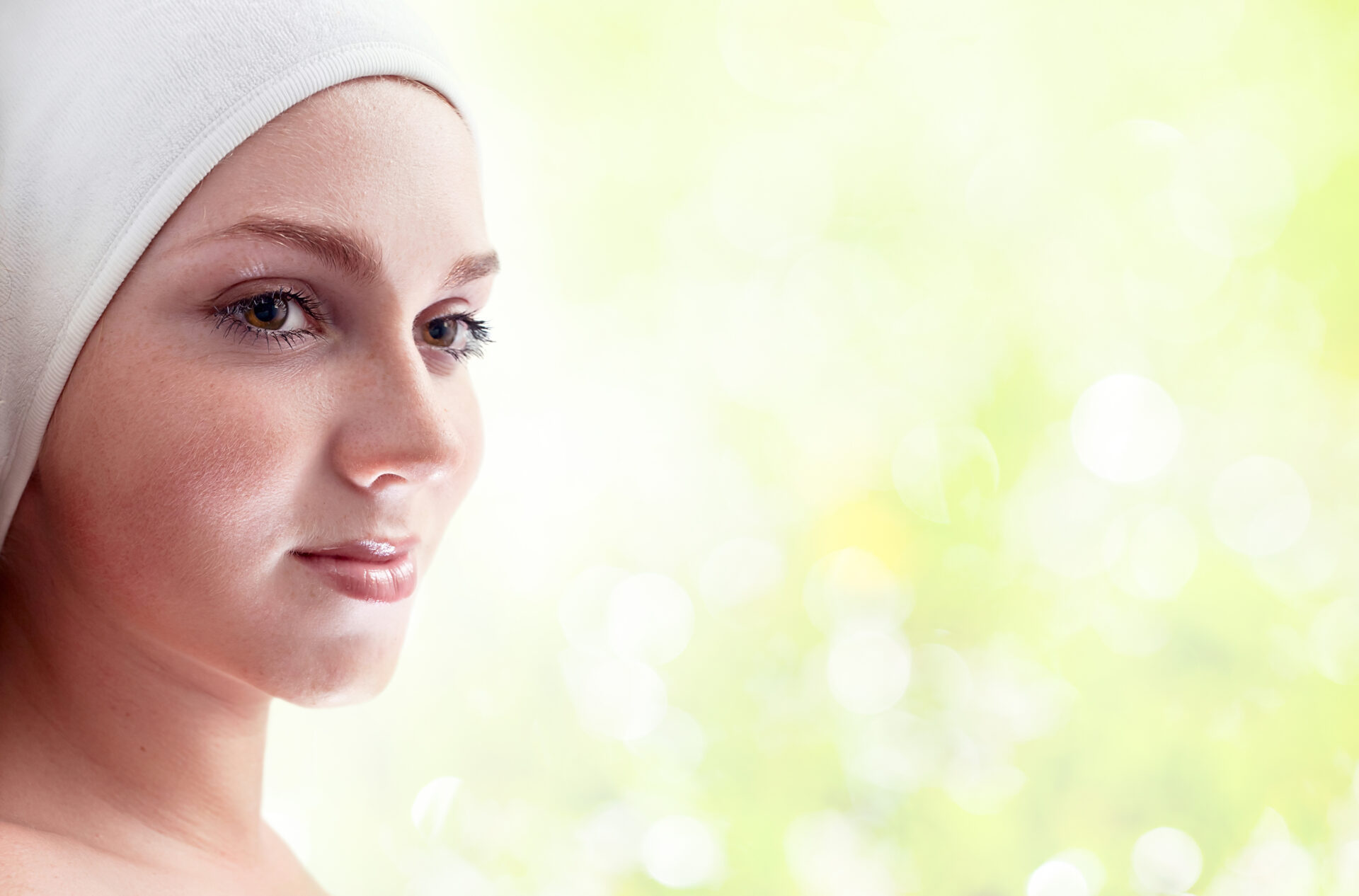 Portret kobiety w klinice spa