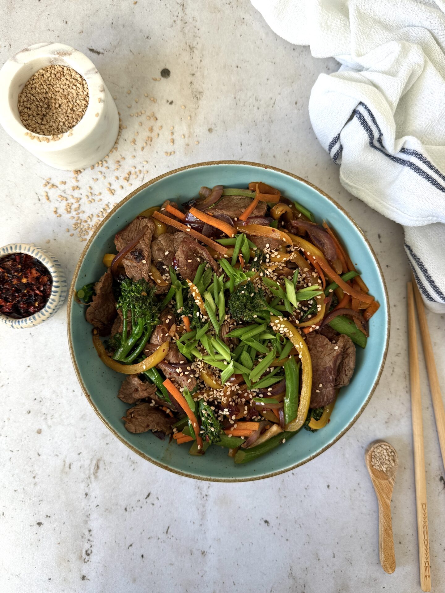 Na zdjęciu Stir-fry z wołowiną