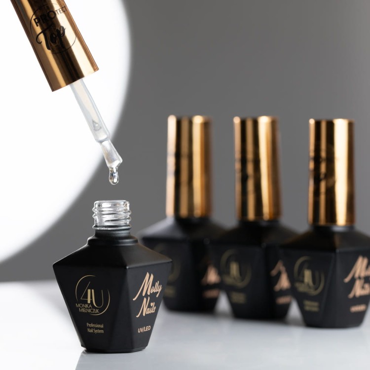 PROtect Top no wipe – nabłyszczający top bez przemywania z filtrem UV Monika Mielniczuk MollyNails