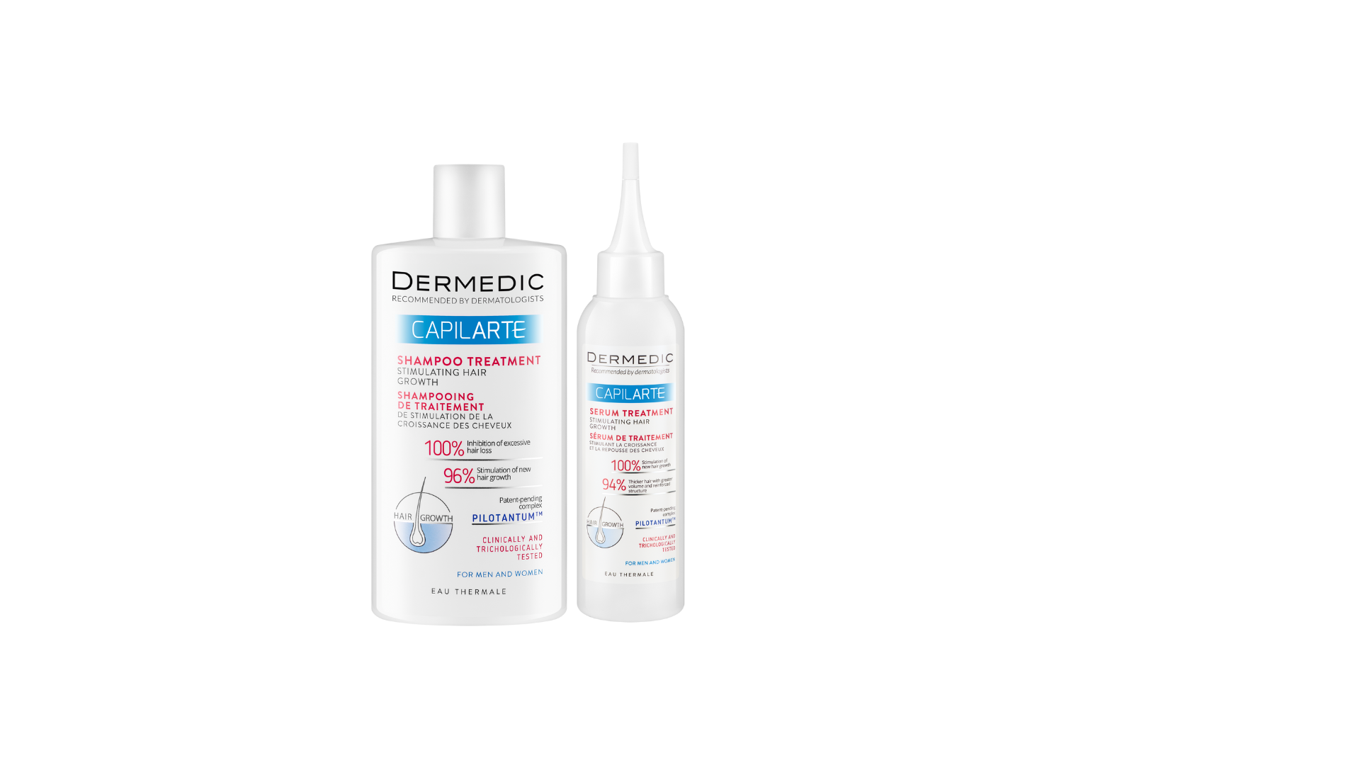 Szampon Kuracja Stymulująca Wzrost Włosów Dermedic Capilarte i Serum Kuracja Stymulująca Wzrost Włosów Dermedic Capilarte