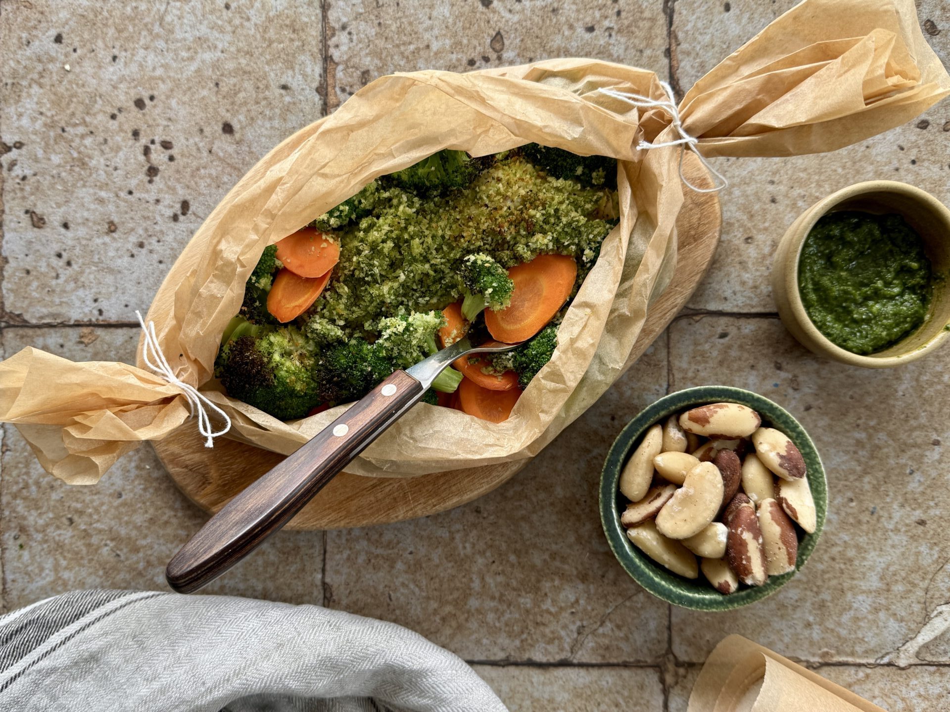 Na zdjęciu przygotowywany posiłek A.Mazgaj