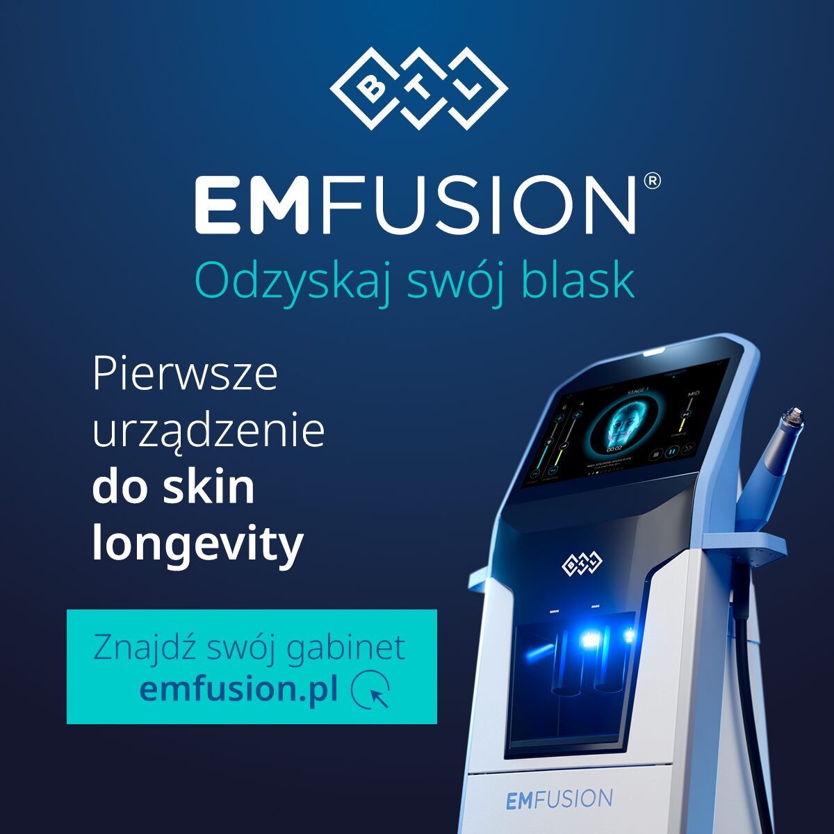 BTL EMFUSION | PIERWSZE URZĄDZENIE DO SKIN LONGEVITY | BTL Polska